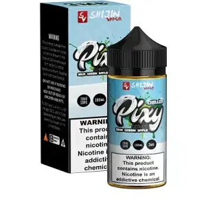 Shijin Pixy Sour Green Apple CHILLED Vape e-Liquid 100mL