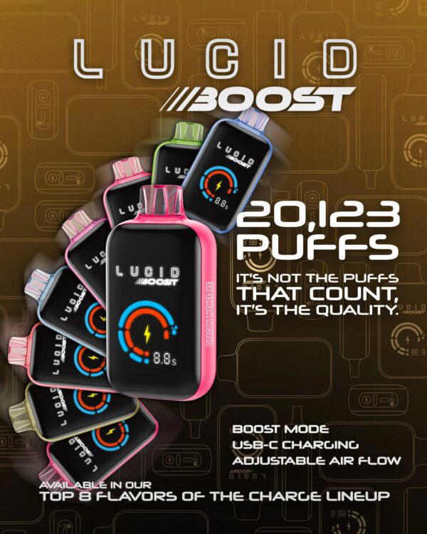 Lucid Boost 20123 Puff Disposable Vape 5% Nicotine - Image 2