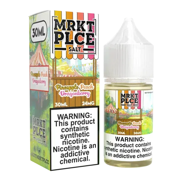 MRKT PLCE Salt Pineapple Peach Dragonberry Vape e-Liquid 30mL