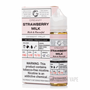 Glas Basix Strawberry Milk Vape e-Liquid 60mL